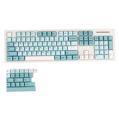 104+22 Iceberg PBT Dye-subbed XDA Keycap Set for Mechanical Keyboard GH60 GK61 64 68 84 87 104 108 English / Japanese